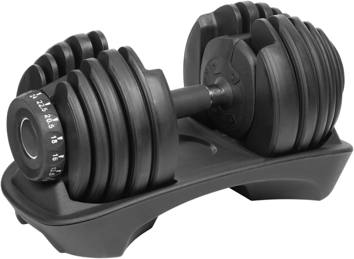 Hantel żeliwny regulowany automat Rebel Active RBA-2303 1 x 24 kg (5901890100700) - obraz 1