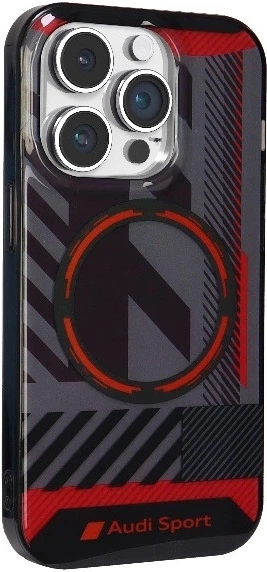Etui Audi IML Sport MagSafe do Apple iPhone 14 Pro Black (AU-IMLMIP14P-RSQ/D2-BK) - obraz 3