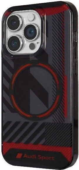 Etui Audi IML Sport MagSafe do Apple iPhone 14 Pro Max Black (AU-IMLMIP14PM-RSQ/D2-BK) - obraz 2