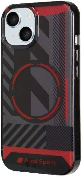 Etui Audi IML Sport MagSafe do Apple iPhone 15/14/13 Black (AU-IMLMIP15-RSQ/D2-BK) - obraz 2