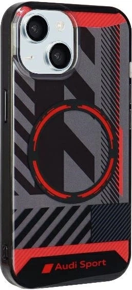 Etui Audi IML Sport MagSafe do Apple iPhone 15/14/13 Black (AU-IMLMIP15-RSQ/D2-BK) - obraz 3