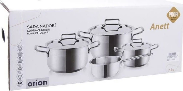 Zestaw garnków Orion Anett ze stali nierdzewnej 4 szt (8592381151034) - obraz 4