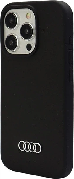 Etui Audi Silicone Case do Apple iPhone 15 Pro Max Black (AU-LSRIP15PM-Q3/D1-BK) - obraz 2