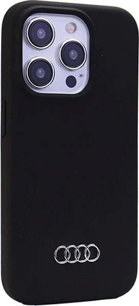 Etui Audi Silicone Case do Apple iPhone 15 Pro Max Black (AU-LSRIP15PM-Q3/D1-BK) - obraz 3