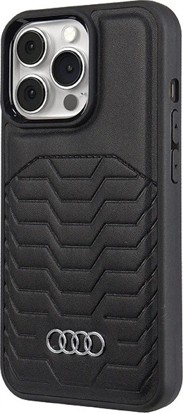 Etui Audi Synthetic Leather MagSafe do Apple iPhone 13 Pro Max Black (AU-TPUPCMIP13PM-GT/D3-BK) - obraz 2