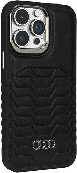 Etui Audi Synthetic Leather MagSafe do Apple iPhone 14 Pro Black (AU-TPUPCMIP14P-GT/D3-BK) - obraz 3