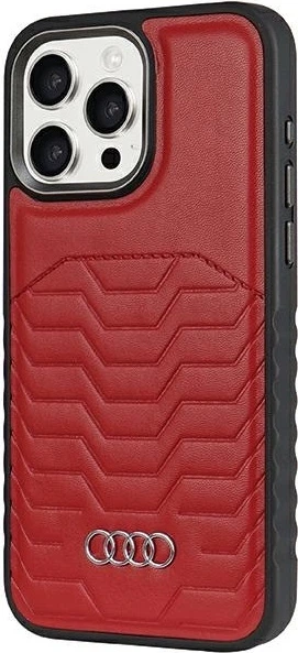 Etui Audi Synthetic Leather MagSafe do Apple iPhone 14 Pro Red (AU-TPUPCMIP14P-GT/D3-RD) - obraz 2