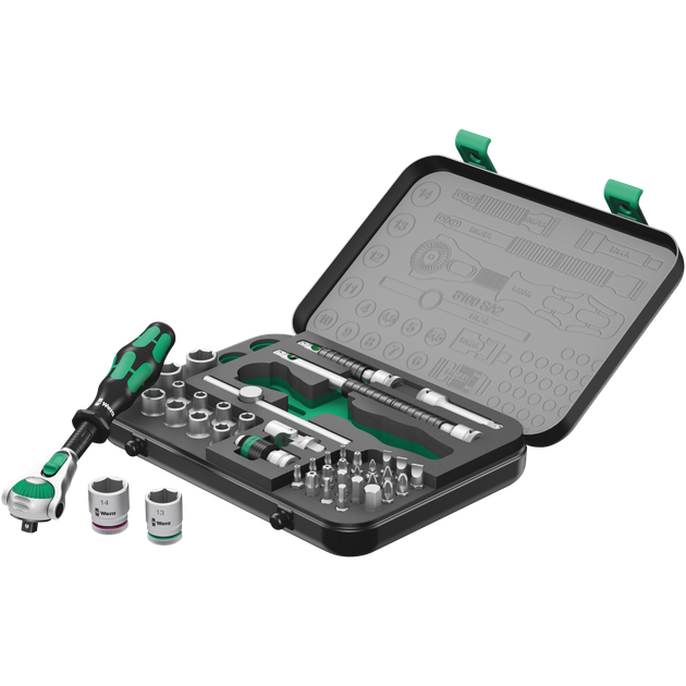 Набор инструментов Wera 8100 SA 2 Zyklop Speed 1/4" 42 предмета (05003533001) - изображение 2