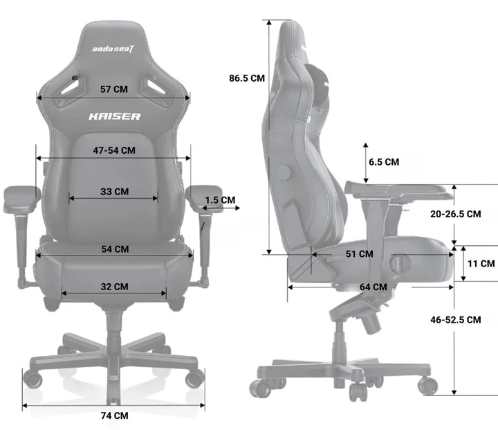 Игровое кресло Anda Seat Kaiser 4 Size XL Orange Premium PVC (AD12YDDC-XLL-20-O-PV/C) - Фото 6 Игровое кресло Anda Seat Kaiser 4 Size XL Orange Premium PVC (AD12YDDC-XLL-20-O-PV/C) - изображение 6