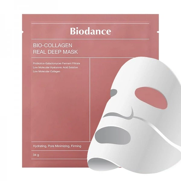 Набір гідрогелевих масок Biodance Bio Collagen Real Deep з колагеном 34 г х 4 шт (8809937360858) - зображення 2