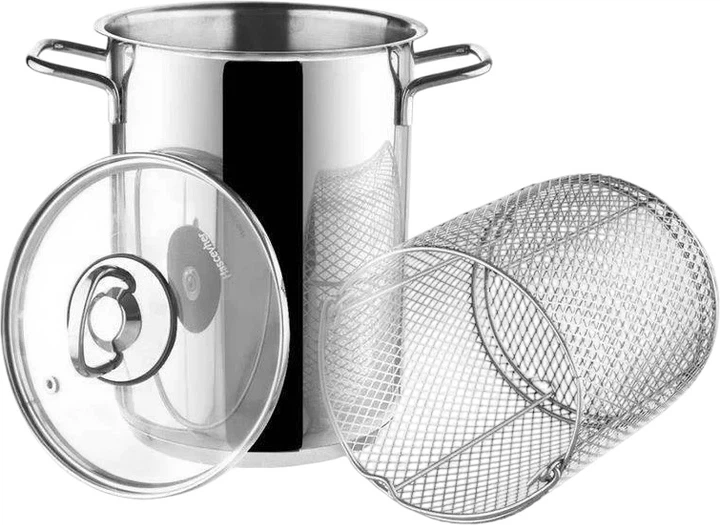 Каструля для спаржі та макаронів Orion Anett сталева 16 см, 4.2 л (8592381093662) - зображення 1