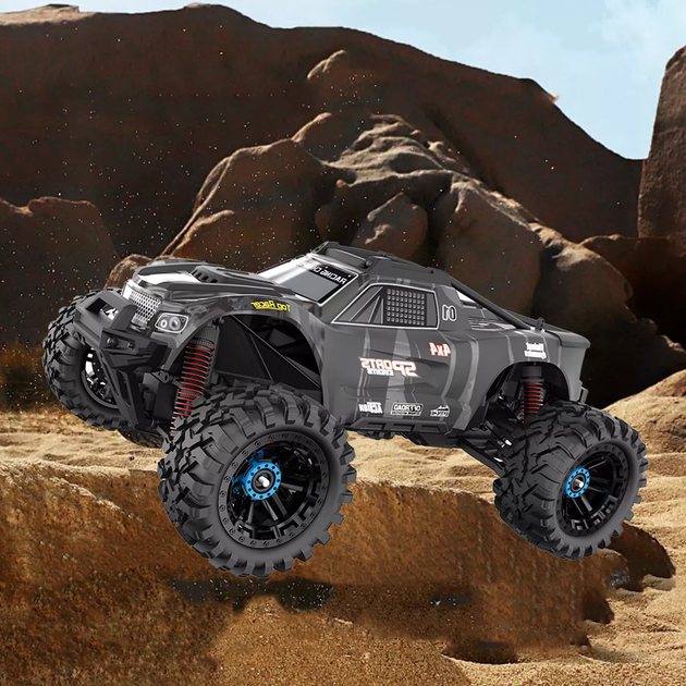 Машина на радиоуправлении KF10 1:10, 4WD, защита от воды, Monster Truck на пульте с амортизацией и LED фара - Фото 2 Машина на радиоуправлении KF10 1:10, 4WD, защита от воды, Monster Truck на пульте с амортизацией и LED фара - изображение 2