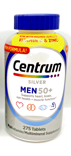 Витаминно-минеральный комплекс для мужчин старше 50 лет Centrum Silver Men 50+ (275 таблеток на 275 дней) - Фото 9 Витаминно-минеральный комплекс для мужчин старше 50 лет Centrum Silver Men 50+ (275 таблеток на 275 дней) - изображение 9