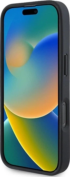Etui plecki BMW Leather Hot Stamp do Apple iPhone 16 Pro Black (BMHCP16LSLLBK) - obraz 4