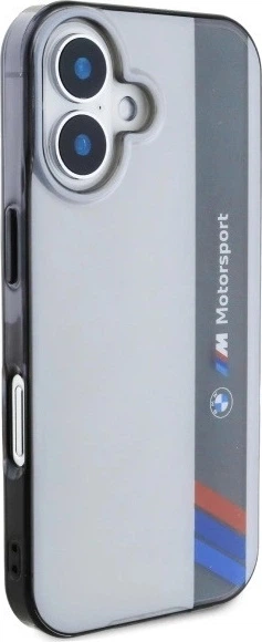 Панель BMW Motosport IML Vertical Stripe для Apple iPhone 16 Gray (BMHCP16S23HTFEG) - зображення 4