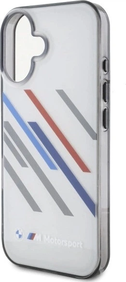 Etui plecki BMW Motosport IML Random Stripes do Apple iPhone 16 Gray (BMHCP16S23HTRAG) - obraz 6