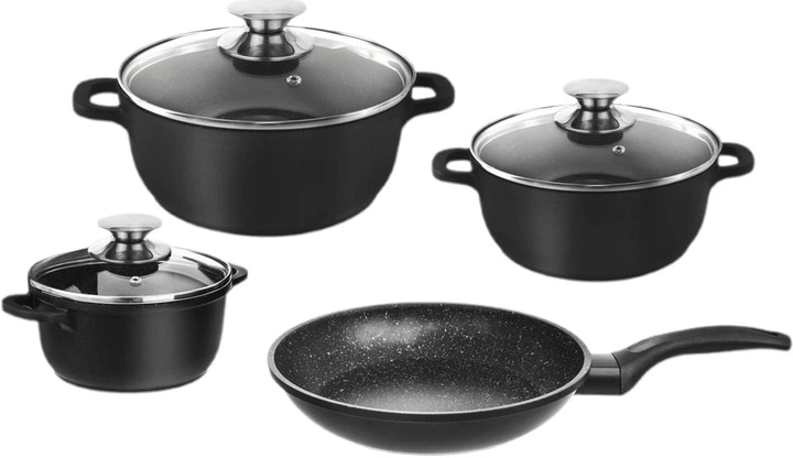 Zestaw garnków Orion Grande z patelnią 7 elementów (8592381153168) - obraz 1