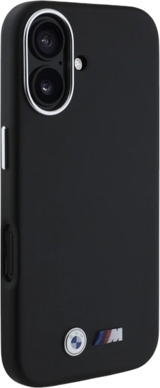 Панель BMW M Smooth Full Wrapped Metal MagSafe для Apple iPhone 16 Black (BMHCP16S23PMWK) - зображення 4