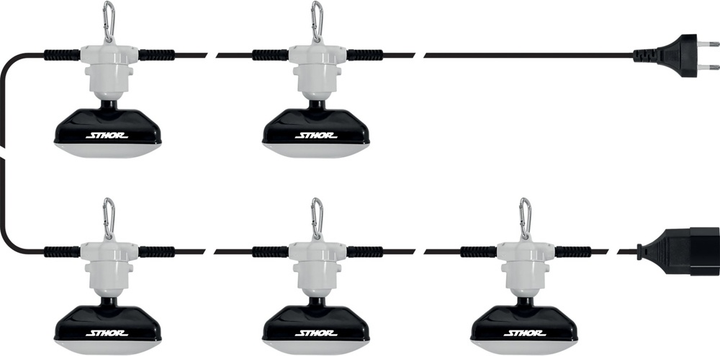 Набір прожекторів STHOR 900 лм 15.4 м 5 шт. 82863 (5906083089886) - зображення 1