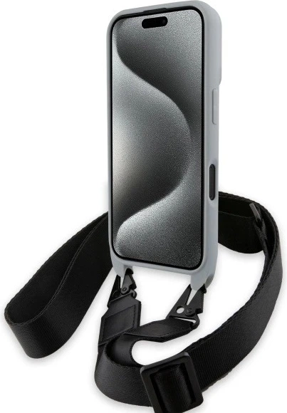 Etui plecki BMW M Edition Carbon Stripe & Strap do Apple iPhone 16 Gray (BMHCP16S23PSCCG) - obraz 4