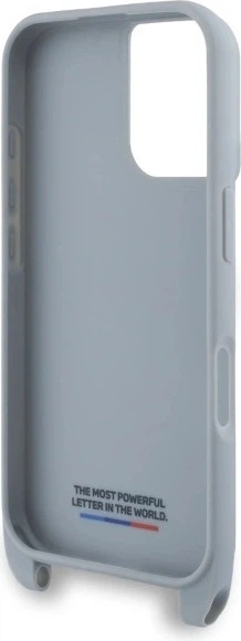 Etui plecki BMW M Edition Carbon Stripe & Strap do Apple iPhone 16 Gray (BMHCP16S23PSCCG) - obraz 6