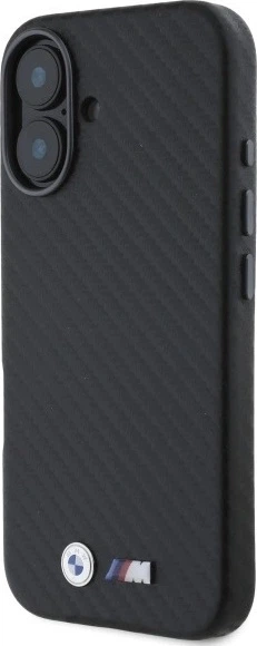 Etui plecki BMW Carbon Wrapped Metal do Apple iPhone 16 Black (BMHCP16S23PUFWC) - obraz 2
