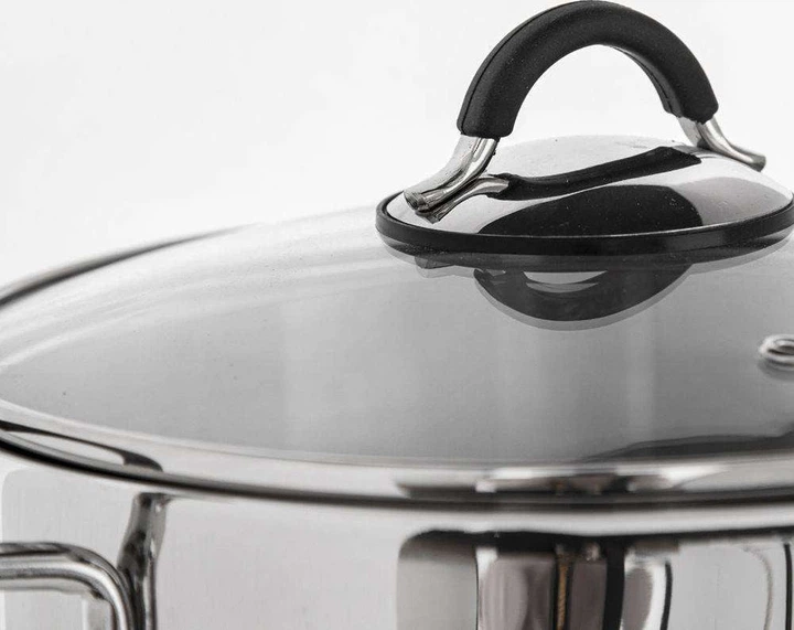 Каструля Orion Dalie з кришкою з нержавіючої сталі 10.6 л (8592381165741) - зображення 4