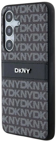 Etui DKNY Leather Mono Stripe & Metal Logo do Samsung Galaxy S24 Plus Black (3666339287481) - obraz 4
