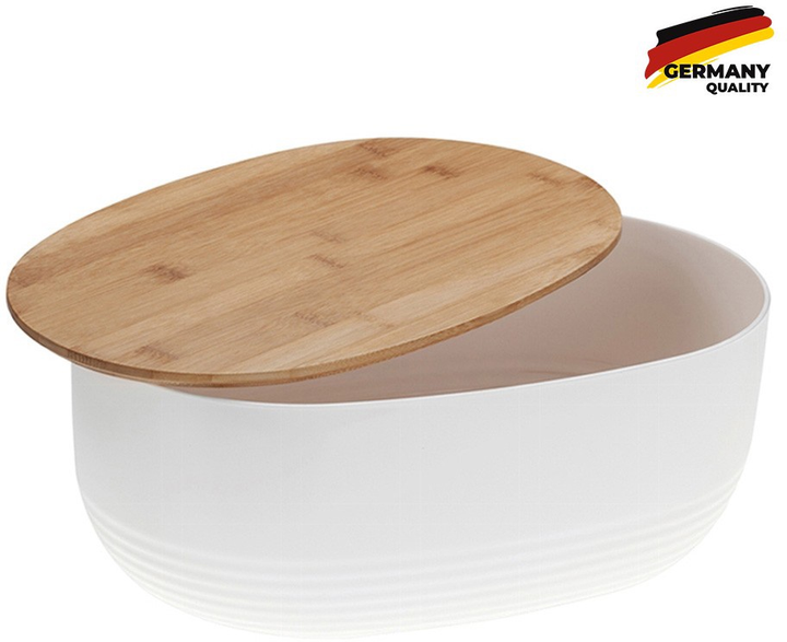 Chlebnik Kela Namur Biały 37.5 x 23 x 14 cm (12060) - obraz 3