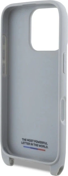 Панель BMW M Edition Carbon Stripe & Strap для Apple iPhone 16 Pro Max Gray (BMHCP16X23PSCCG) - зображення 6