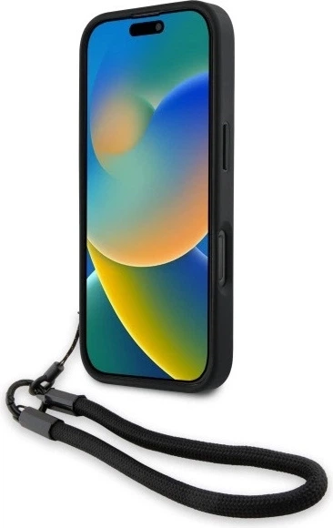 Etui plecki BMW Signature Leather Wordmark Cord do Apple iPhone 16 Pro Max Black (BMHCP16X23RMRLK) - obraz 4