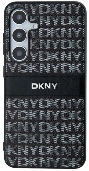 Etui DKNY Leather Mono Stripe & Metal Logo do Samsung Galaxy S24 Black (3666339287474) - obraz 2