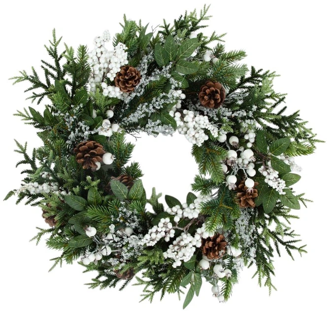 Wieniec Homla Farila 55 cm Biało-zielony (5906496710117) - obraz 1