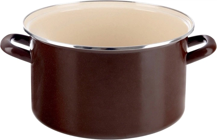 Каструля емальована Orion Brown коричнева 10 л (8592381213046) - зображення 1