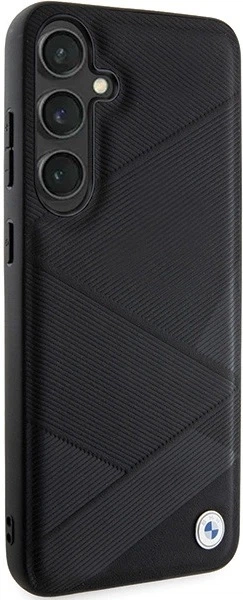 Etui plecki BMW Signature Leather Crossing Lines Pattern do Samsung Galaxy S24 Plus Black (BMHCS24M23RCGPK) - obraz 4