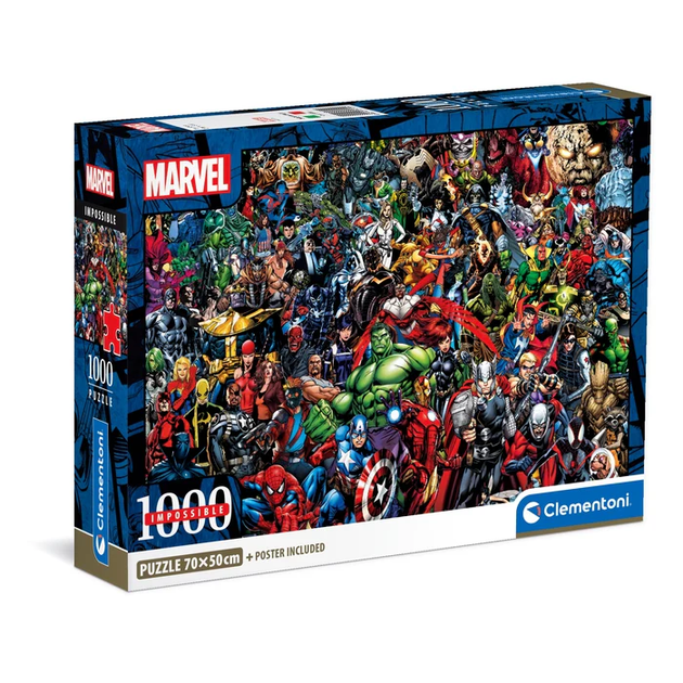 Пазл Герои Марвел - Marvel - 1000 шт Clementoni 39709 - Фото 1 Пазл Герои Марвел - Marvel - 1000 шт Clementoni 39709 - изображение 1