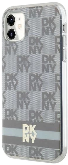 Панель DKNY IML Checkered Mono Pattern & Printed Stripes MagSafe для Apple iPhone 11 / Xr Beige (3666339269395) - зображення 3