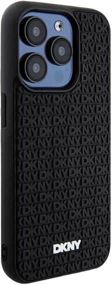 Etui DKNY 3D Rubber Repeat Pattern do Apple iPhone 15 Pro Black (3666339266851) - obraz 3