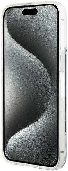 Etui DKNY Liquid Glitter Big Logo do Apple iPhone 15 Pro Black (3666339270773) - obraz 5