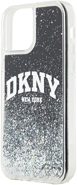 Etui DKNY Liquid Glitter Big Logo do Apple iPhone 15 Pro Black (3666339270773) - obraz 6