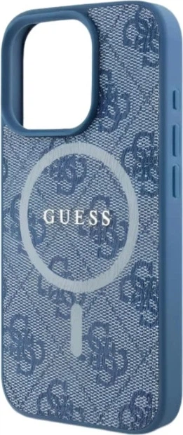 Etui Guess 4G Ring Classic Logo MagSafe do Apple iPhone 16 Pro Blue (GUHMP16LG4GFRB) - obraz 6
