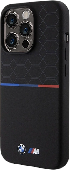 Etui plecki BMW M Silicone Pattern MagSafe do Apple iPhone 15 Pro Black (BMHMP15L22SMPK) - obraz 2