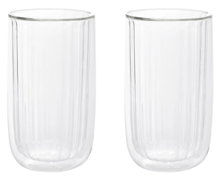 Набір склянок Homla Cembra Groove з подвійною стінкою 350 мл 2 шт (5904183888835) - зображення 1