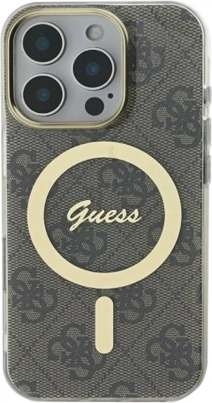 Панель Guess IML 4G MagSafe для Apple iPhone 16 Pro Brown (GUHMP16LH4STW) - зображення 2