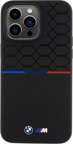Etui plecki BMW M Silicone Pattern MagSafe do Apple iPhone 15 Pro Max Black (BMHMP15X22SMPK) - obraz 3