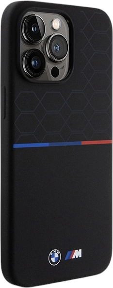 Etui plecki BMW M Silicone Pattern MagSafe do Apple iPhone 15 Pro Max Black (BMHMP15X22SMPK) - obraz 4