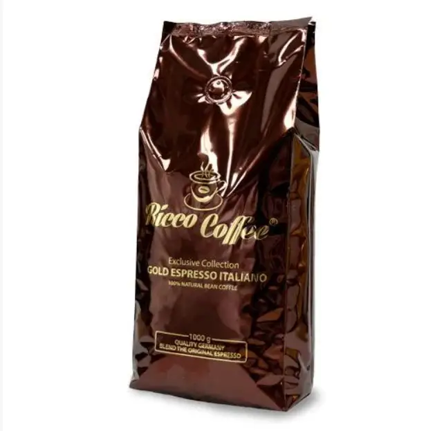 Кава Ricco Coffee Gold Espresso Italiano в зернах 1кг - Фото 1 Кава Ricco Coffee Gold Espresso Italiano в зернах 1кг - изображение 1