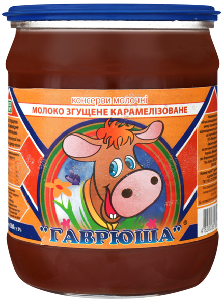 Молоко згущене карамелізоване Гаврюша 500г - Фото 1 Молоко згущене карамелізоване Гаврюша 500г - зображення 1