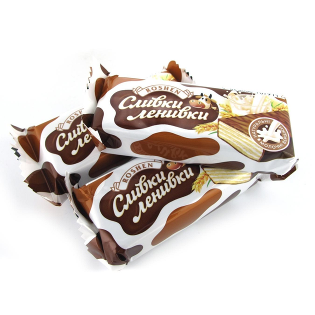 Вафлі Roshen Сливки-ленивки - Фото 1 Вафлі Roshen Сливки-ленивки - изображение 1