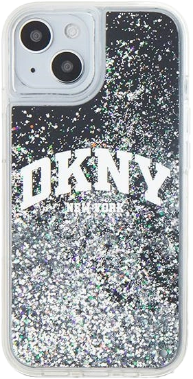 Etui DKNY Liquid Glitter Big Logo do Apple iPhone 13/14/15 Black (3666339270759) - obraz 3
